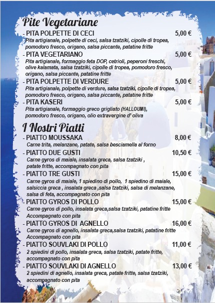 Menu Ristorante Santorini-7